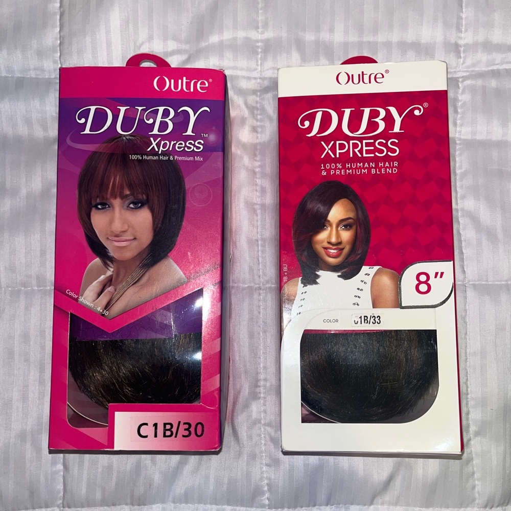 Outre Duby Xpress 100% Human Hair & Premium Blend Bundle of 2